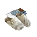 Mesh Platform High Heels Weave Women Slippers Hollow Sandals Mules Casual Shoes Woman 2025 Summer Fad Beach Loafers Slides Dress
