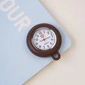 Nurse Doctor Unisex Colourful Silicone Pocket Watches Clock Head Face Parts For Badge Reel Keychains Lanyards Key Rings Rope