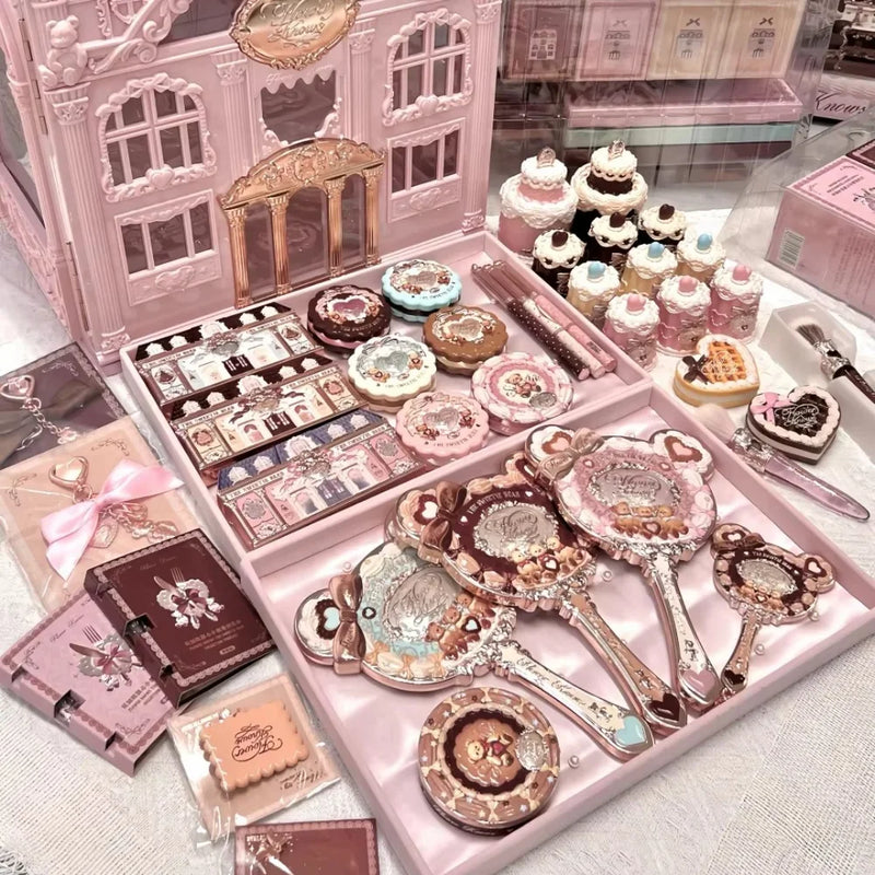 Flower Knows the Sweetie Bear Collection Allin Makeup Kit Gift Box with Eyeshadow Blush Concealer Lipstick & Mirror