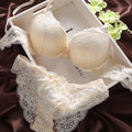 Women Lingerie Set Underwire Multi‑Color Lace Bow Design Push Up Bra Panty Set Soft Breathable Comfort Ladies Intimate Underwear