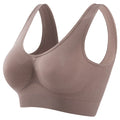 Women's Seamless Push-Up Bra Sports Bralette Non-wire Crop Top Solid Sexy Lingerie No-Pads Breathable Plus Size Tank Bra S-5XL