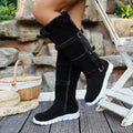 Women Over-the-Knee Boots 2025 New Casual Plush Ankle Boots Flats Gladiator Sport Shoes Ladies Comfortable Warm Snow Boots Women