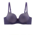 Ice Silk Bra For Women Sexy Seamless Bralettle Gather Push Up Lingerie Wireless One Piece AB Cup Adjust Straps Candy Color Bras