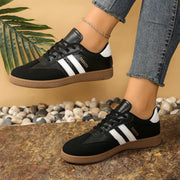 Spring Autumn Hot Selling Elegant Casual Sports Shoes for Women's Fashion New Round Toe Comfortable Thick Soled Flat Work Shoes