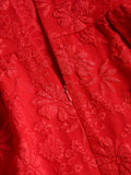 Plus-size Ladies Floral Sweet Lace Back Formal Princess Dress Party Evening Gown
