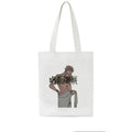 Women Bag Jujutsu Kaisen Canvas Bag Japanese Anime Women Shoulder Bag Ins Harajuku Large Capacity Vintage Cartoon Shopper Bags