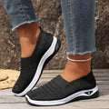 Women's Breathable Knit Sneakers Spring Summer Lightweight Casual Walking Shoes Microfiber Durable All Season Outdoor Daily