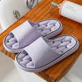 Quick Drying Bathroom Slippers Women Men Thick Platform Shower Shoes Non-Slip Drainage Hole Soft EVA Cloud Slides Couple Home