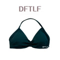 DFTLF Sports Strappy Bra Women Halter Thin Strap Seamless High Support Breathable Soft Push Up Yoga Pilates Gym Workout Fitness