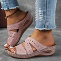 Summer Women Wedge Slippers Premium Orthopedic Sandals Open Toe Vintage Slippers New Casual Platform Shoes Female Slides Women