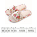 Fashion Floral Slippers Women Casual Comfortable Indoor Home Flat Shoes Anti Slip Sandals Spring Autumn September Essential