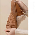 Women's Cotton Slippers 2026 New Winter Half Bag Heel with Plush Thick Sole for Indoor Home Warmth and Fashion Cotton Shoes