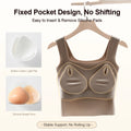 Women's LERVANLA Vest Bra With Silicone Breast Pad Fake Boobs Tank Top2-In-1 For Women's Breast Augmentation And Post-Surgery Mastectomy