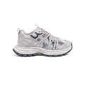 Women Chunky Sneakers Hiking Grey Navy Chunky Hiking Sneakers For Women Breathable Mesh And Synthetic Upper Lace Up Design Round Toe Non Slip Thick Sole Casu