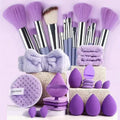 Makeup set kit 33pcs beauty set makeup kit large and small beauty sponges for flawless makeup application and removal of makeup full set