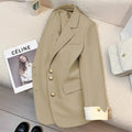 Spring New Fashion Women’s Casual Elegant Trendy Solid Color Single-breasted Long Sleeve Suit Blazers Female Clothes Coats Tops