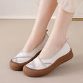 Women Concise Flower Flats Black Shoes Spring Flats Female Genuine Leather Shoe Fashion Superstar Oxfrod Shoes Women Loafer