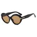 T-Design Oversized Round Sunglasses for Women, Retro Ins Style High-End Shades, UV Protection Sun Glasses for Street Shooting