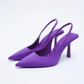 New Women Fashion Street Style Solid Color Pointed Toe Sexy Pumps Woman Stripper Sandals High Heels Female Shoes Zapatos Mujer