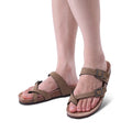 Women's Suede Slippers Comwarm Fashion Women's Suede Mules Slippers Men Clogs Cork Insole Sandals With Arch Support Outdoor Beach Slides Home Shoes