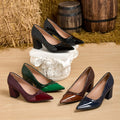 Plus size fashionable casual women's high heels for spring and autumn, thick heels, elegant single shoes