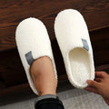 Solid Fluffy Slippers Women Home 2026 Winter Plush Warm House Shoes Ladies Casual Indoor Fuzzy Fur Slides Unisex Silent Non-Slip