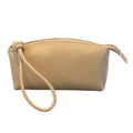 Large Capacity Vegetable Tanned Leather Handbag Simple Design Lightweight Shell Clutch Bag Light Luxury Mobile Phone Bag