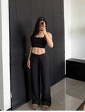 Ctenkevet-High Waist Wide-Leg Yoga Joggers for Women, Female Casual Tracksuit Bottoms, Straight Outdoor Baggy Sweatpants, Autumn