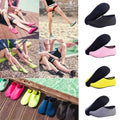 1 Pair New Unisex Aqua Shoes Lightweight Rubber Sole Water Shoes Non-Slip Swim Socks for Swimming, Diving & Beach