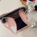 Women's Sexy Lingerie See-Through Breathable Butterfly Knot Panties Seamless Solid Color Lace Underwear Hollow Out Knotted Desig