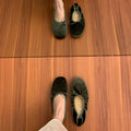 Women Ballet Flats Soft Fashion Silk Ballet Flats Shoes For Women Spring Casual Female Slip On Footwear Butterfly-Knot Ladies Flat Shoes