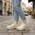 Winter Waterproof EVA Slippers Women Men Thick Sole Warm House Shoes Anti-Slip Plush Fuzzy Indoor Outdoor Cotton Footwear