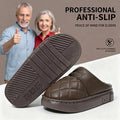 Anti Slip House Slippers for Elderly Men Women Winter Warm Plush Thick Sole Indoor Shoes Senior Safety Cotton Footwear Gifts