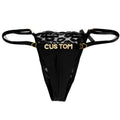 Personalized Thongs Panties with Name Customized Thong for Women Custom Sexy Lips Lace Tanga Lingerie Underwear Gift