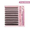 DIY Lashes Clusters Set Extensions Kit Fake eyelashes Mix Lash Clusters with Lash Bond Seal and Lash Applicator Tool Makeup