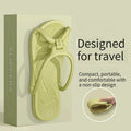 Foldable Travel Slippers Unisex EVA Flip Flops Hotel Non Slip Bathroom Indoor Outdoor Portable Lightweight Comfortable