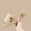 2026 Fashion Women's Slippers Sandals Beach Slides Solid Color Non-slip Thick Shower Shoes for Summer Home Outside