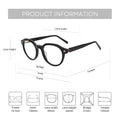BLUEMOKY (XS Size) Acetate Round Prescription Glasses For Woman Anti Blue Light Custom Progressive Multifocal Optical Eyeglasses