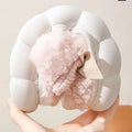 Thick Bottom Cute Bowtie Women's Fluffy Slippers Winter 2026 Warm Long Plush Home Slippers Soft Sole Lamb Girls Indoor Shoes