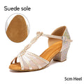 SWDZM Girls Latin Dance Shoes Tango Ballroom Shoes Ladies Girls Salsa Sandals Soft Sole Dancing Shoes for Women Dance Shoes