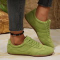 Women's Casual Flat-soled Non-slip Wear-resistant Sport Shoes Spring Autumn Round-toe Soft and Comfortable Women Single Shoes