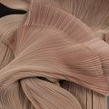 Dresses Pleated Organza Fabric Organza Accordion Pleated Fabric By The Meter for Clothing Dresses Stage Decoration Sewing High-end Fashion Designer Cloth White