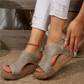 2025 Sandals Shoes Women Summer Soft Women Shoe Slides Women's Sandals Wedge Shoes Woman Platform Heels Slippers Women Footwear