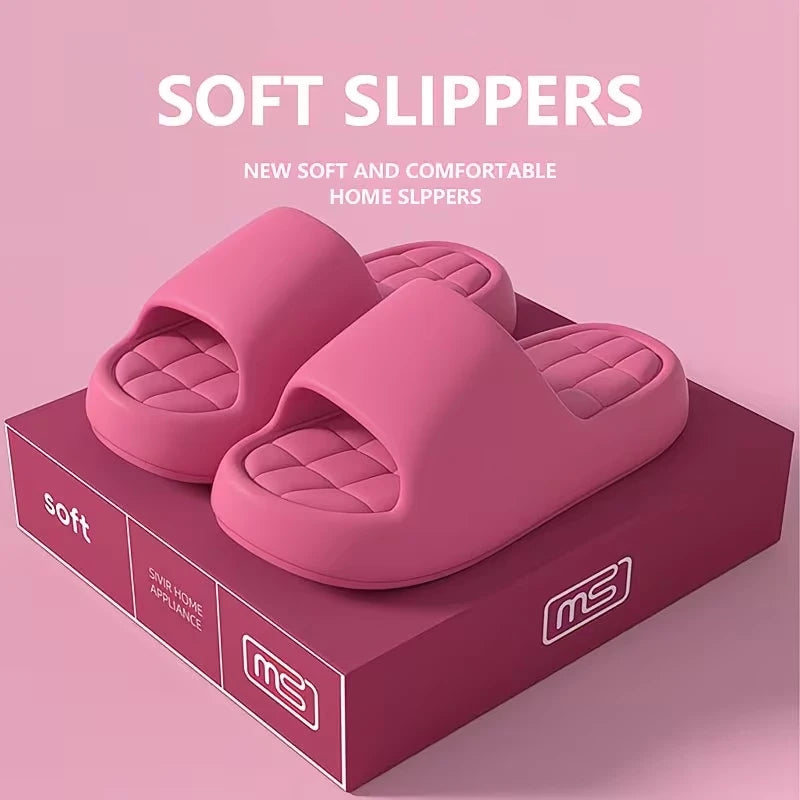 Fashion Women's Slippers Indoor Thick Soft Sole Anti-slip Wear-resistant Slides Bathroom EVA Indoor Men Summer Outdoor Shoes