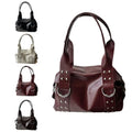 Women Handbag Luxury Women Underarm Bags Handbag Purses New In Vintage PU Leather Rivet Decoration Shoulder Crossbody Bag Gifts