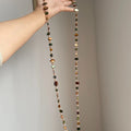 Bohemian Style Natural Shell Crystal Layered Necklace With A Light Luxury And High-end Feel Long Double-layer Seaside Accessory