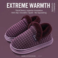 Cozy Fleece Indoor Slippers Men Women Anti-Slip Silent Thick Sole Soft Warm Cotton Shoes Autumn Winter Couple Home Footwear