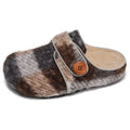 New Autumn Style Women's Comfortable Flat Shoes, Retro Loafers, Exquisite Plush Winter Women's Shoes, One-piece Cotton Slippers