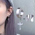 Stainless Steel Clip Earrings for Women High Quality Creative Simple C Non-Piercing Ear Clip Cuff Ear Buckle Trend Jewelry Gift