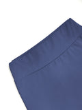 Daily Streetwear Ladies High‑waist A‑Line Maxi Skirt Solid Soft Knit Swing Long Skirt Elastic Wide Waistband Skirts